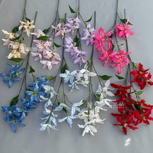 12头嘉兰百合仿真花婚庆多头花朵类花材花排打底婚礼堂装饰