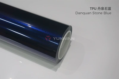 Auto Color Change Film wrap, cross-border direct sales, factory wholesale - tpu-danquan-stone-blue-15215m