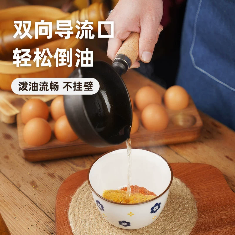 Новая модель углубляет чугунную кастрюлю для масла, мини-газо- cooker, горячий cooker, сковорода для жарки без прилипаний домашний плоский жаровой cooker