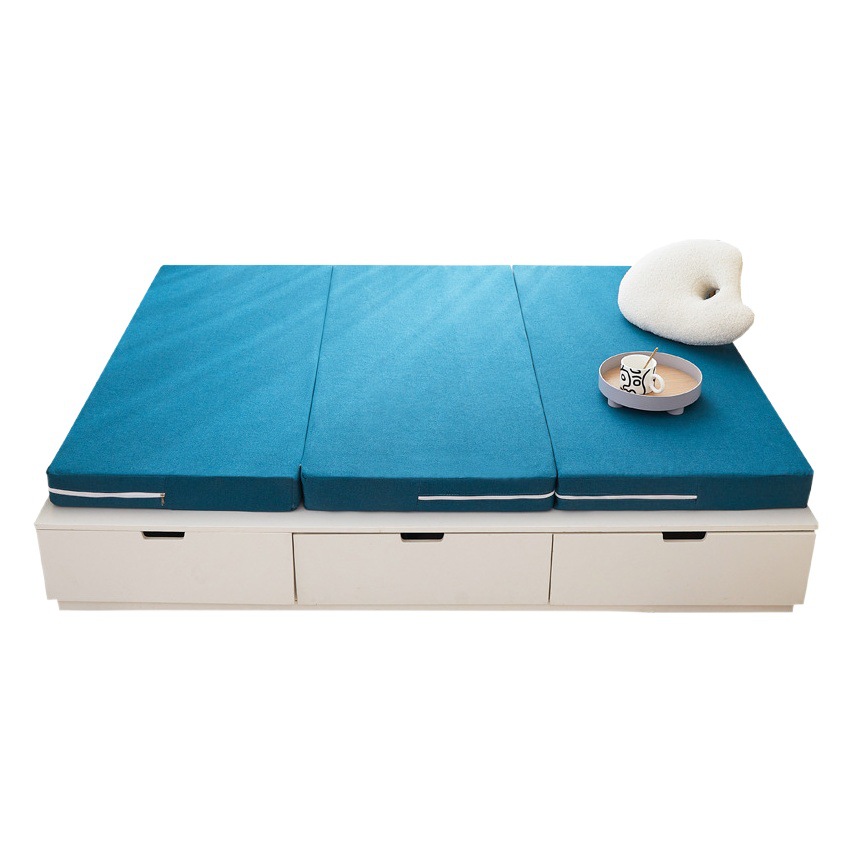 Colchón plegable de tatami, colchoneta para oficina, siesta, camping, cama con estructura, cama de tablero duro, colchón suave, colchón grueso