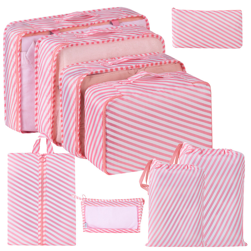 Bolsa de almacenamiento de viaje transfronterizo de ocho piezas Bolsa de almacenamiento de viaje de negocios Bolsa de almacenamiento de gran capacidad Bolsa de almacenamiento de viaje impermeable