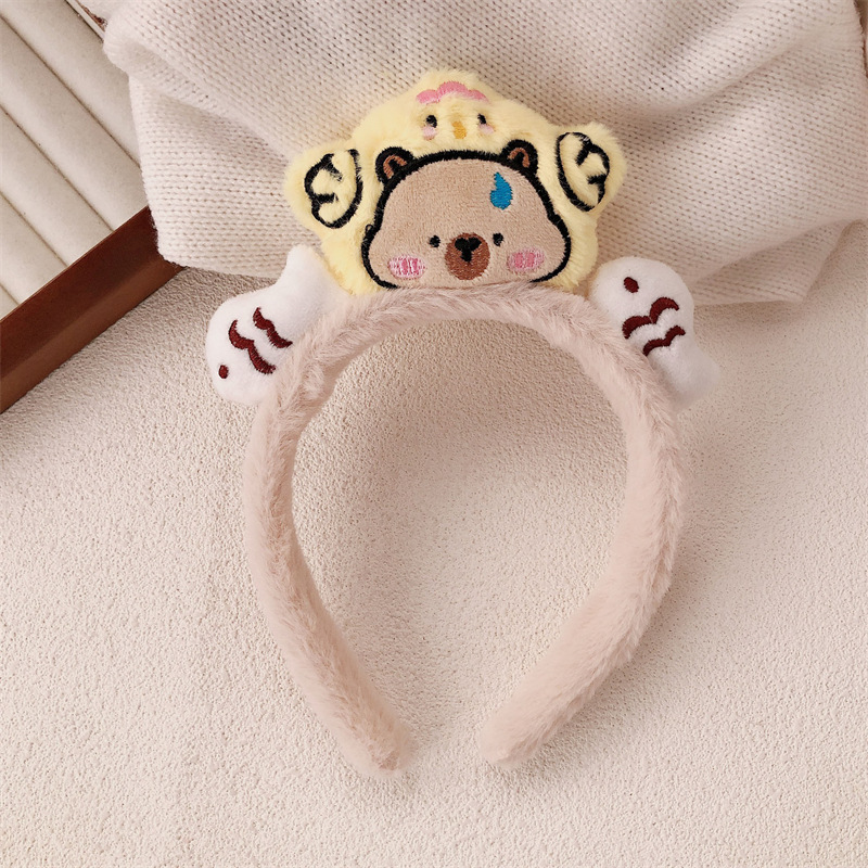 Diadema de Peluche para Lavar la Cara y Maquillaje image 10