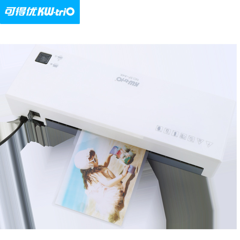 Kedeyou (KW-triO)A4 máquina de sellado de plástico de laminación máquina de sellado de plástico fotográfico hogar máquina de laminación caliente y fría