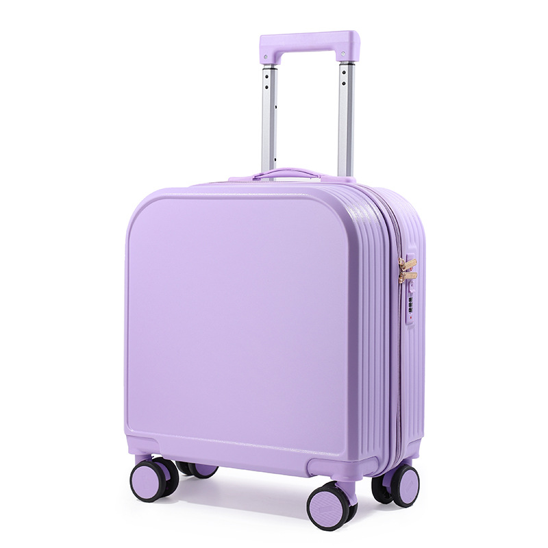 20 pulgadas Nuevo gradiente de color maleta de dibujos animados trolley caja de gran capacidad universal rueda de viaje fabricantes al por mayor