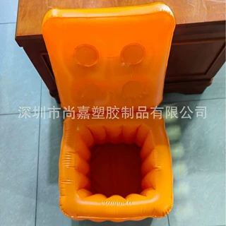 厂家供应PVC冰桶万圣节派对冰吧方形杯座冰桶托盘水上餐吧
