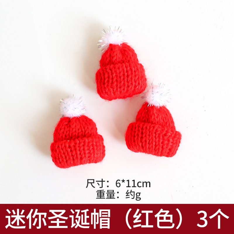 Navidad de peluche lana felt guantes bufandas sombreros de Navidad joyas decoración navideña colgante árbol de Navidad al por mayor