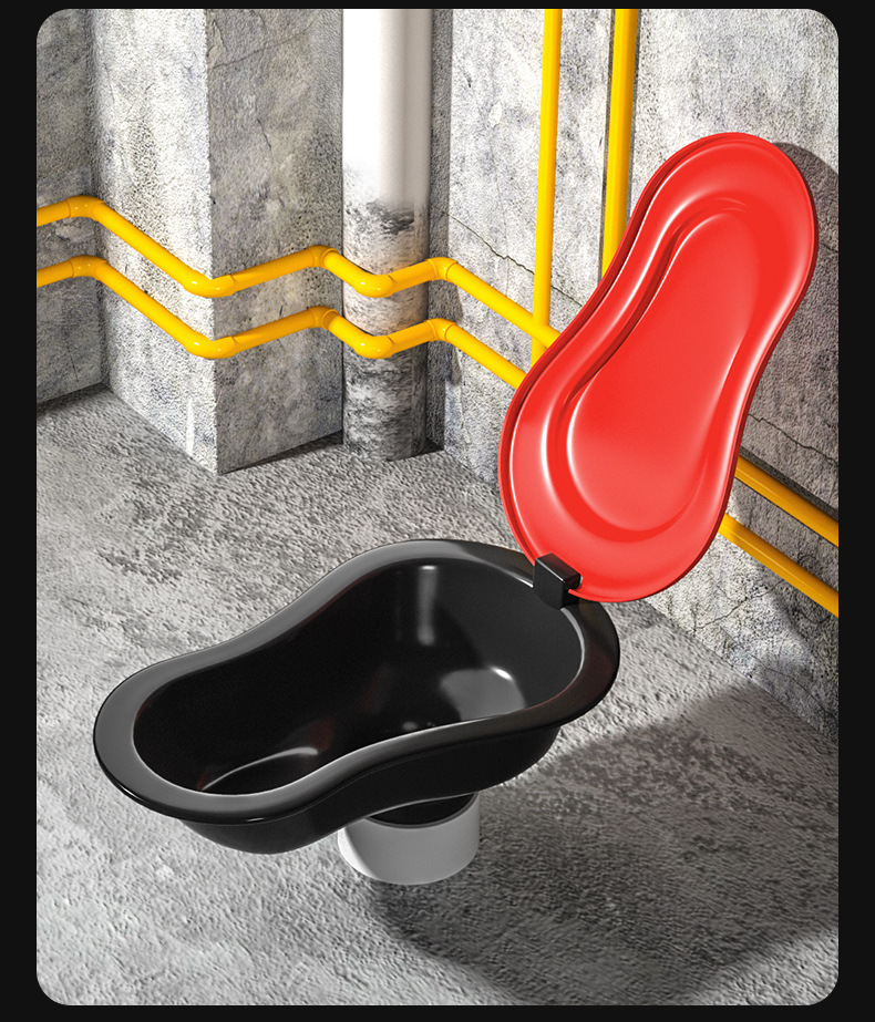 Adult plastic construction site squat toilets, simple sitting toilets, non-disposable toilets, temporary toilets for urination during decoration and construction undefined