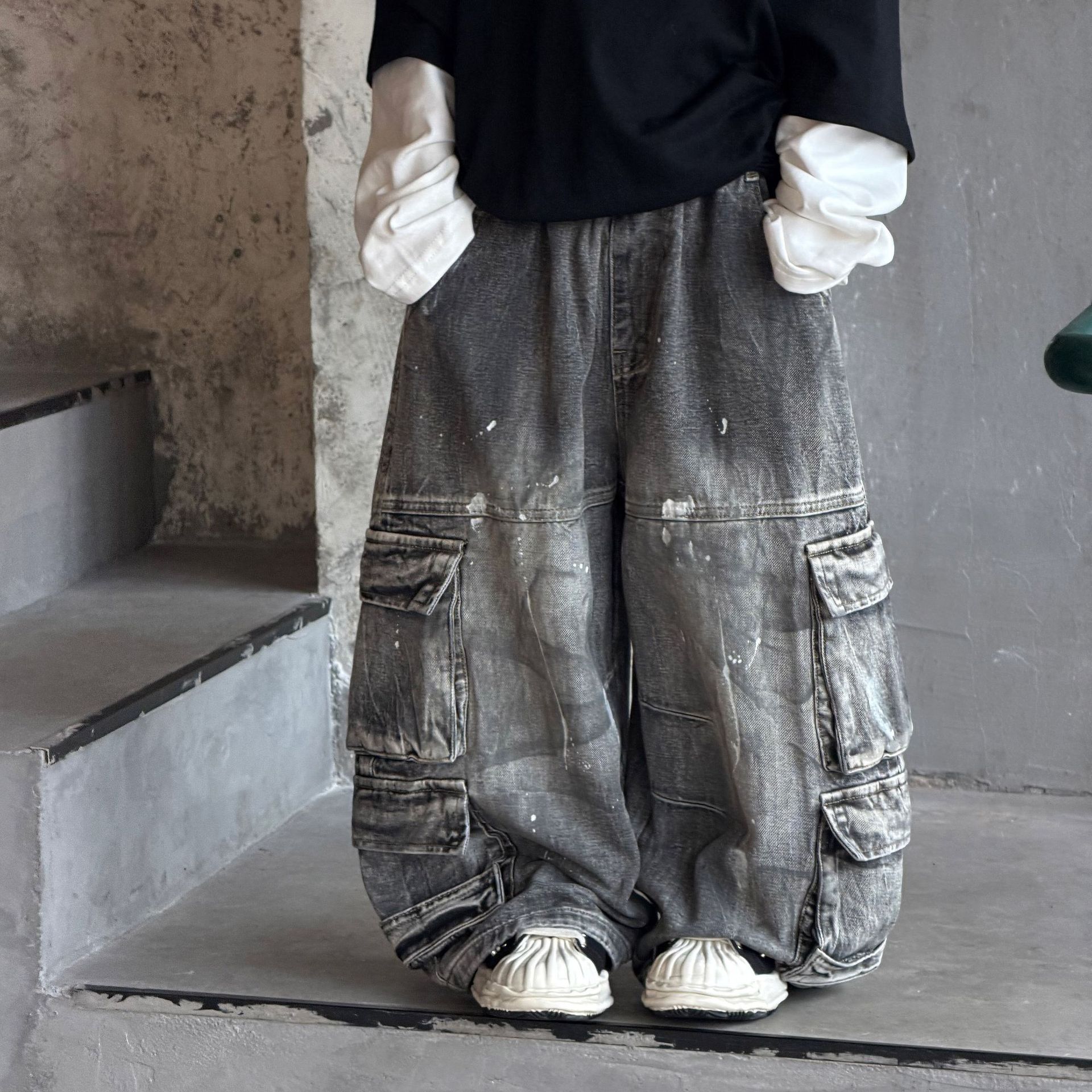 Autumn children's denim trousers for leisure for boys