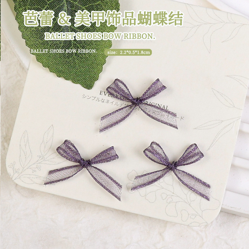 Accesorios de arco de uñas pieza de uñas accesorios de arco DIY tela de encaje mariposa decoraciones de uñas