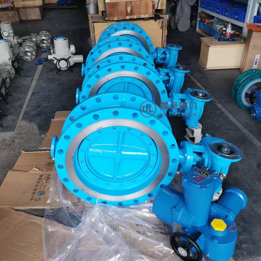DN500瓦斯用电动蝶阀  WSD943F-10C智能一体式电动矿用法兰蝶阀