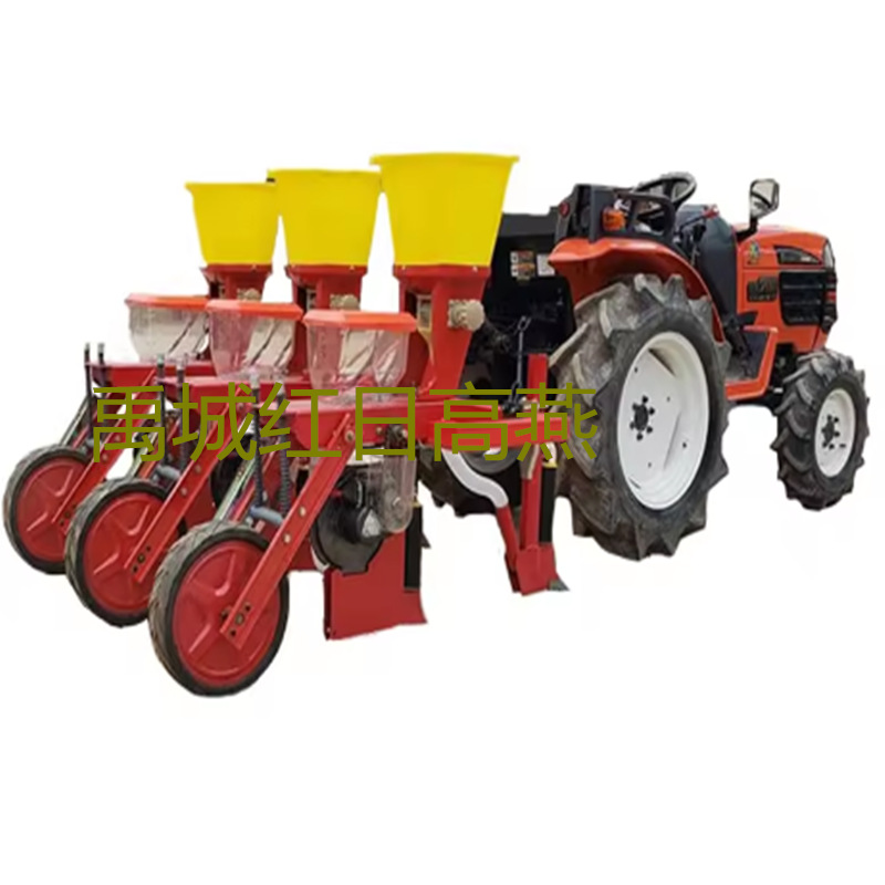 行距可调播种机黄豆施肥机2BYSF 4悬挂4行玉米施肥播种机拖拉机带