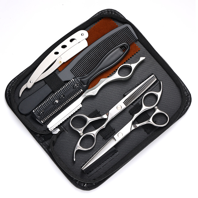 크로스보더 고급 가위 실버 8종 세트