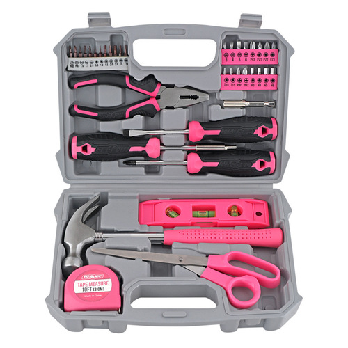 Ximeng multifunctional household tools electric screwdriver hammer vise repair household tool box combination set