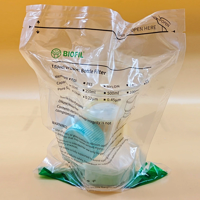 IKEME одноразовый вакуумный фильтр MCE фильтр стерилизация Независимая упаковка 0.45um0.22um пластик