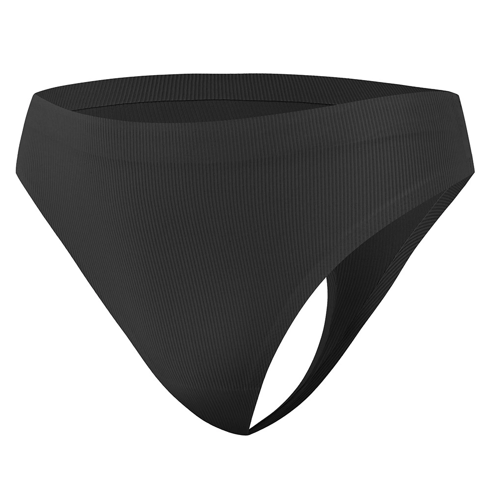 Zhanrun BR16 DD03 женский бесшовный беспроводной ребристый топ с широкими бретелями, треугольная чашка, комплект с стрингами