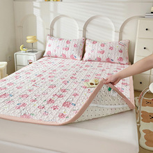 A类双层纱床垫软垫家用榻榻米褥子单人学生宿舍薄款可折叠床垫子