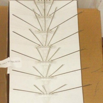 供应塑料驱鸟刺不锈钢鸟刺各种规格屋顶建筑用鸟刺