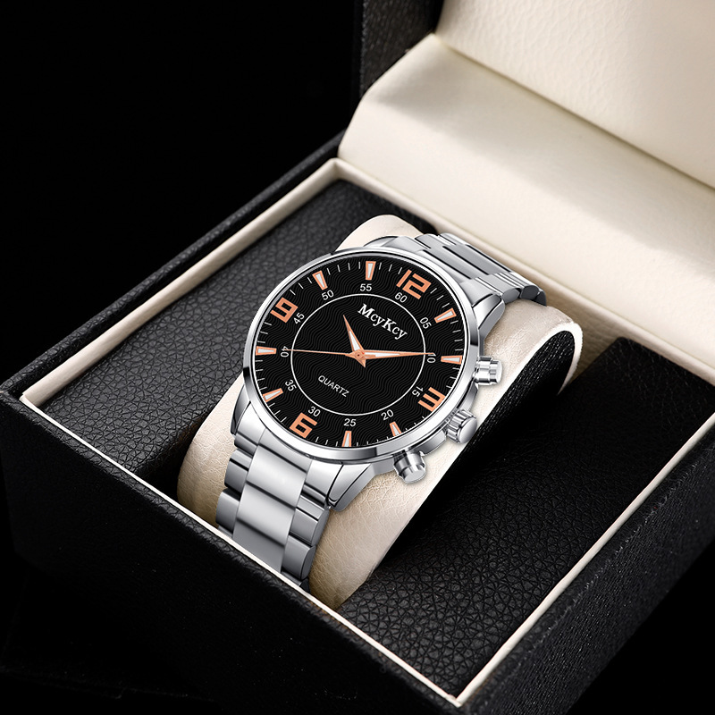 Direct Gift McyKcy Montre à quartz pour homme avec bracelet en acier allié simple_voghion.com