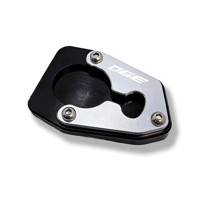 Suitable for KTM 390 ADVENTUR 25 model modified side stand enlarger seat, enlarged foot support, widened pad accessories (Motorcycle pedals) - silver