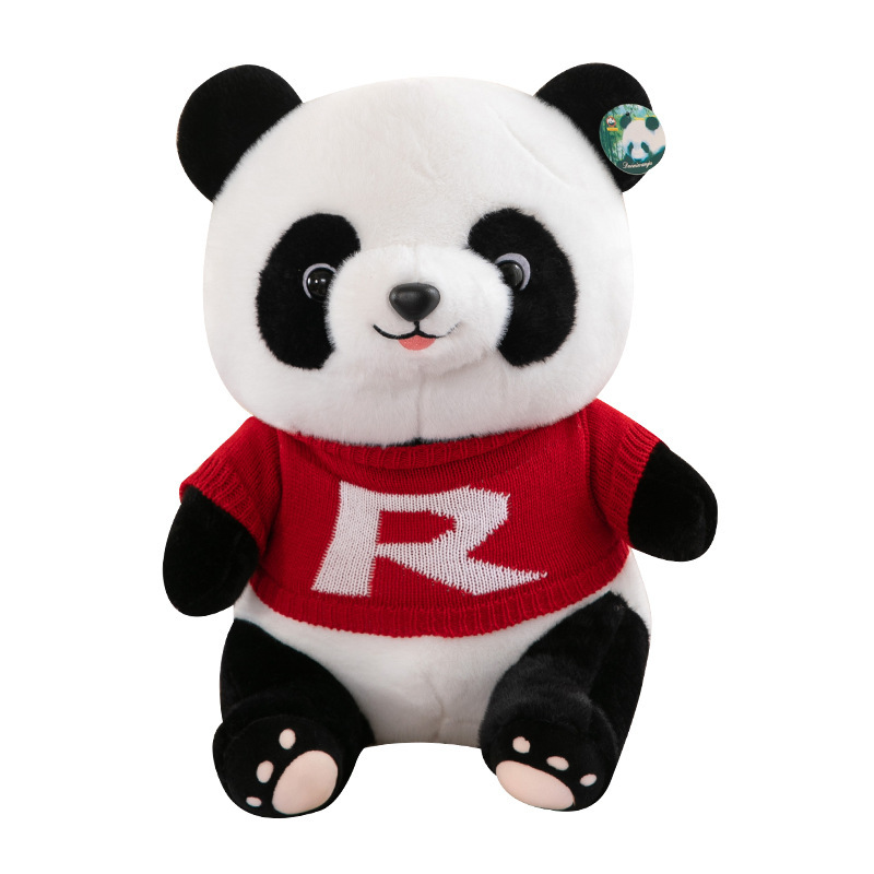 新型萌えペットパンダぬいぐるみかわいいショルダーバッグパンダ人形子供の祝日プレゼントお人形|undefined