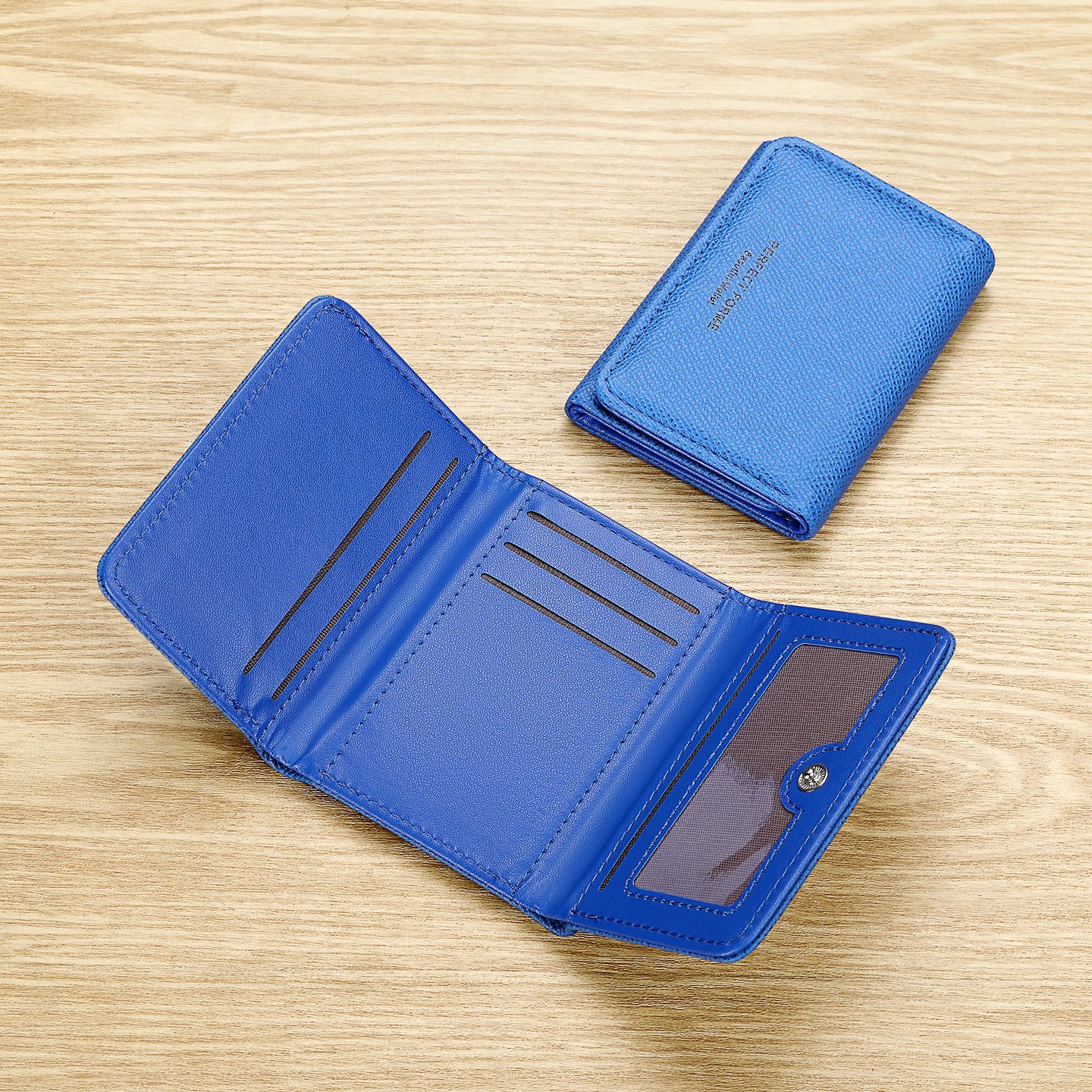 Bolsa de tarjetas transfronterizas bolsas de almacenamiento de documentos bolsas multifuncionales de tres plegables para hombres bolsas de tarjetas anti-damagnéticas bolsas de licencia de conducir