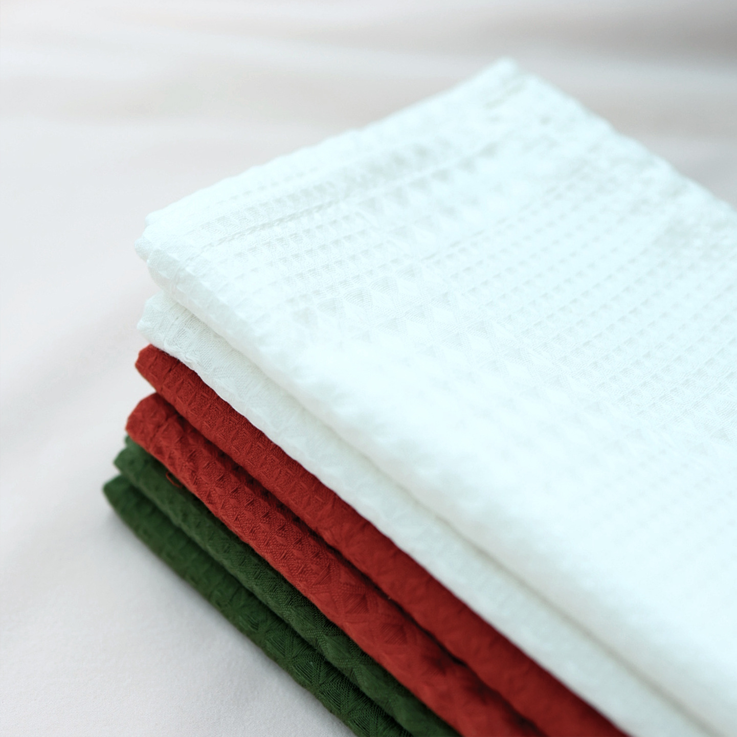 Servillas 100% algodón waffle placas de flores de Navidad hotel de limpieza de tazas de decoración servillas lujosas