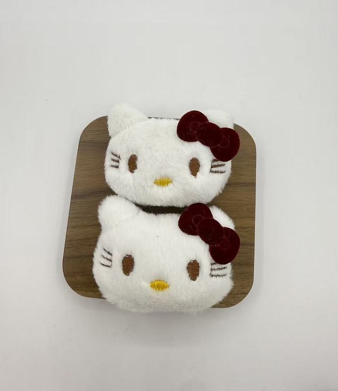 卡通毛绒KT猫配饰DIY玩偶猫咪头胸针挂件衣服包包围巾辅料配件|undefined