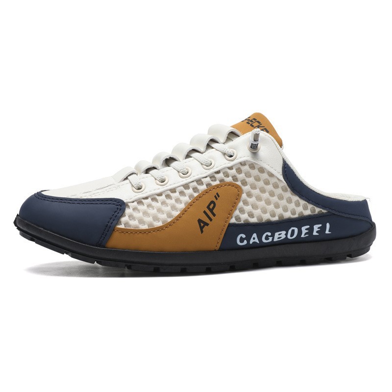 Zapatillas Baotou para hombre, calzado de verano para exteriores, zapatillas de malla transpirables, sandalias de playa cómodas para hombre, zapatos para hombre image 6