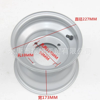 Front 19X7-8 Rear Wheel — Motorcycle wheel hub - 18x950-8-silver-4-hole-wheel-hub-hole-spacing-110mm