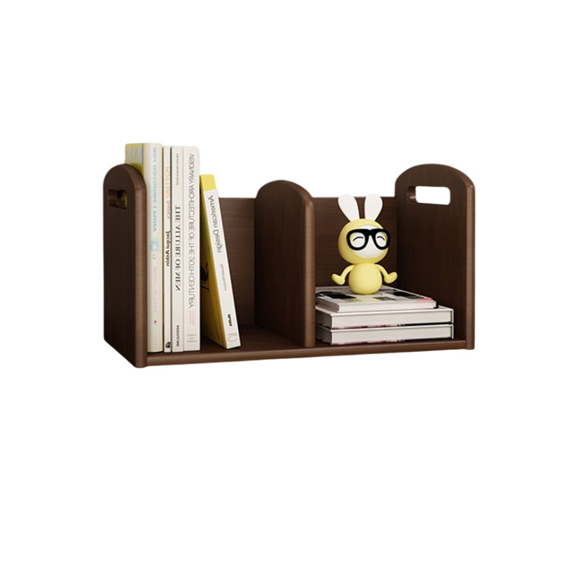Estante de escritorio de madera sólida tablero ecológico de escritorio de escritorio estante de almacenamiento simple estante de almacenamiento de escritorio de dormitorio pequeño gabinete de libros simple