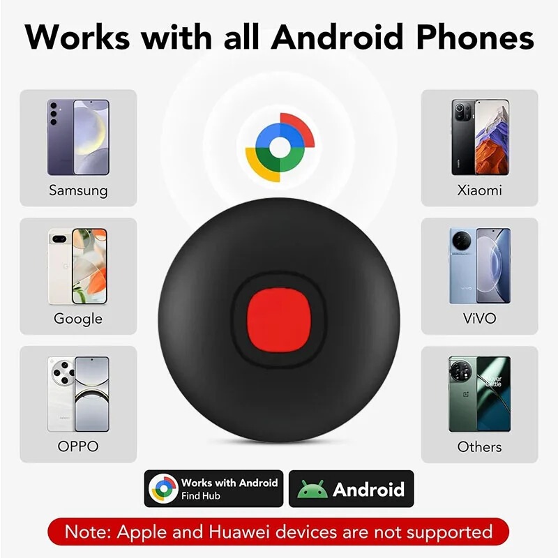 Suitable for Google Android Anti-Lost Device, Waterproof Google Item Finder, Android Luggage Locator and Tracker Suitable for Google Android Anti-Lost Device, Waterproof Google Item Finder, Android Luggage Locator and Tracker
