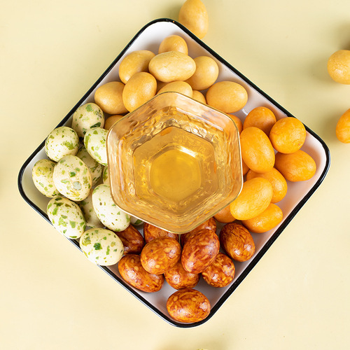 Colorful beans 500g to satisfy the craving of Internet celebrity fish skin peanut crispy beans Japanese beans old-fashioned classic 80s nostalgic snacks