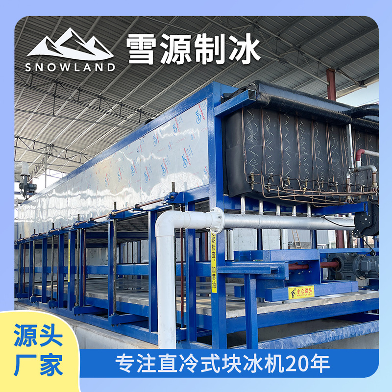 Xuanyuan Large Ice Maker 50 Ton Direct Cold Block Ice Maker Fishing Boat Port Pier Aquatic Fresh-Keeping Ice Cube
