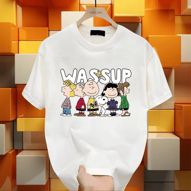 [High Quality] Men's Short Sleeve T-Shirt American Style Casual Summer Round Neck Printed Breathable T-Shirt Versatile Top