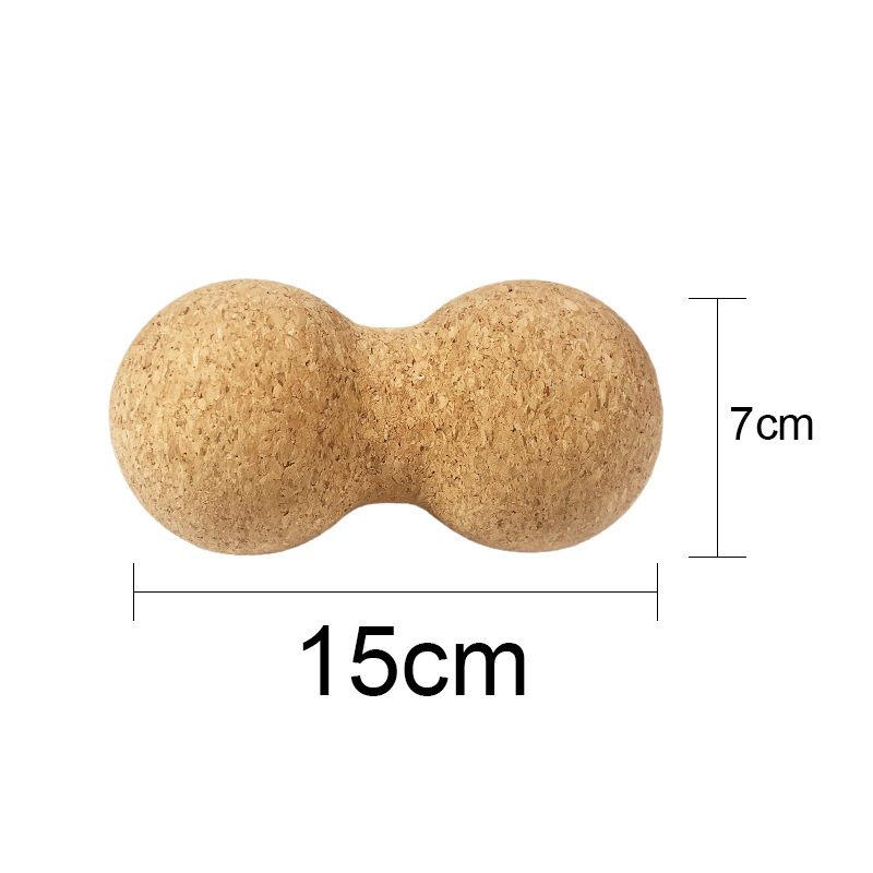 Diámetro 6cm7cm8cm corcho yoga masaje bola sin caspa corcho fascia bola yoga fitness Bola de maní