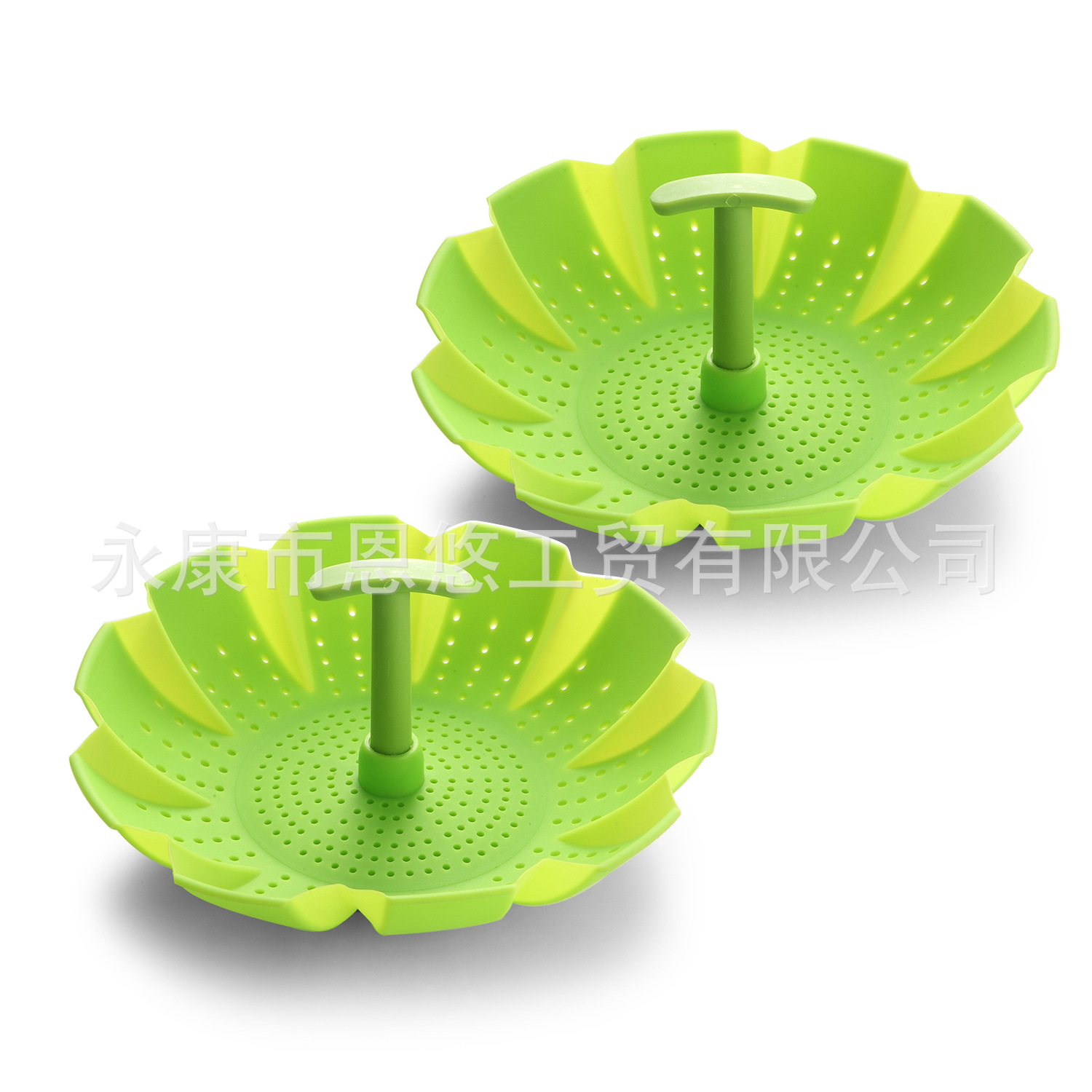 大量供应食品级硅胶制品厨房用具创意硅胶折叠蒸碗蒸屉硅胶水果盘