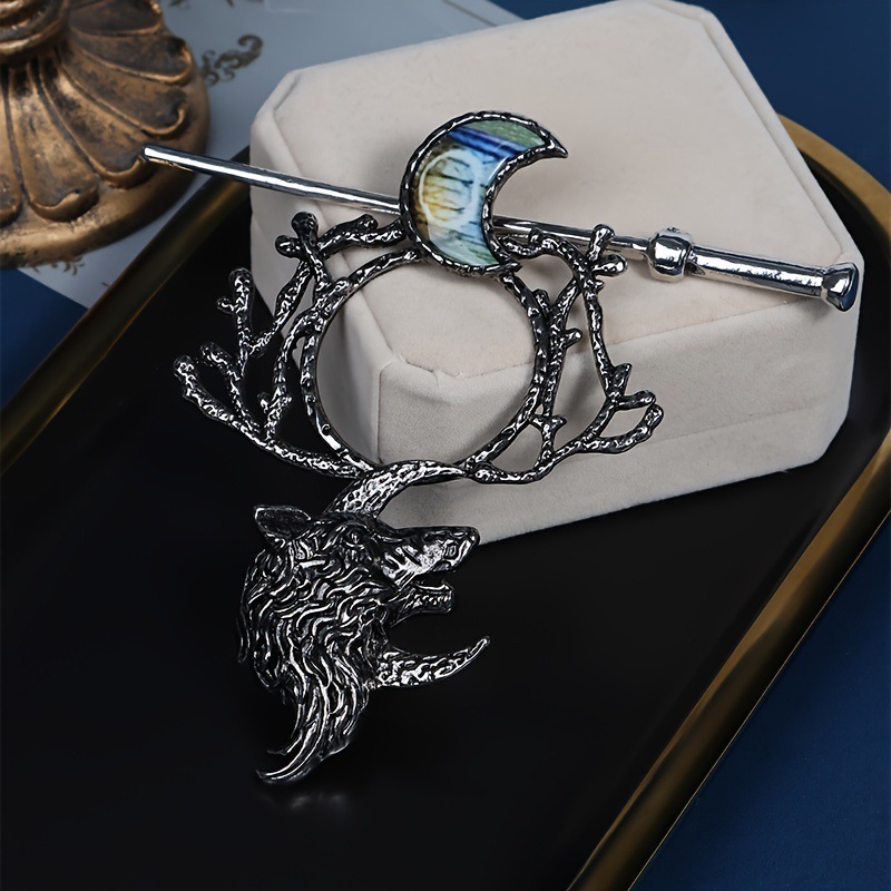 Wolf Moon Hair Pin Image 6