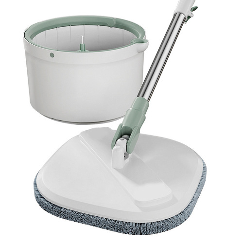 New rotating flat mop bucket, hand wash free, lazy household wholesale clean and dirt separation mop mop, one mop clean