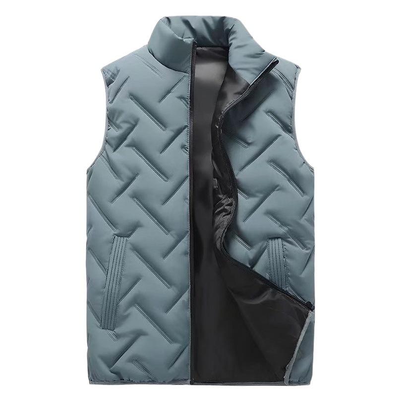 Otoño e invierno nuevo soporte collar Chaleco de los hombres de estilo coreano SLIM-Fit guapo chaleco sin mangas de los hombres chaleco casual moda de los hombres