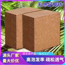 进口椰砖脱盐压缩土块营养土种菜专用椰糠土9斤爬宠用椰土椰土砖