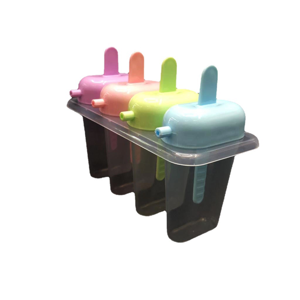 DIY mango de cabeza de oso 4 sets de molde de paleta 4 sets de mango recto en forma de corazón mango helado molde de paleta RS-7388