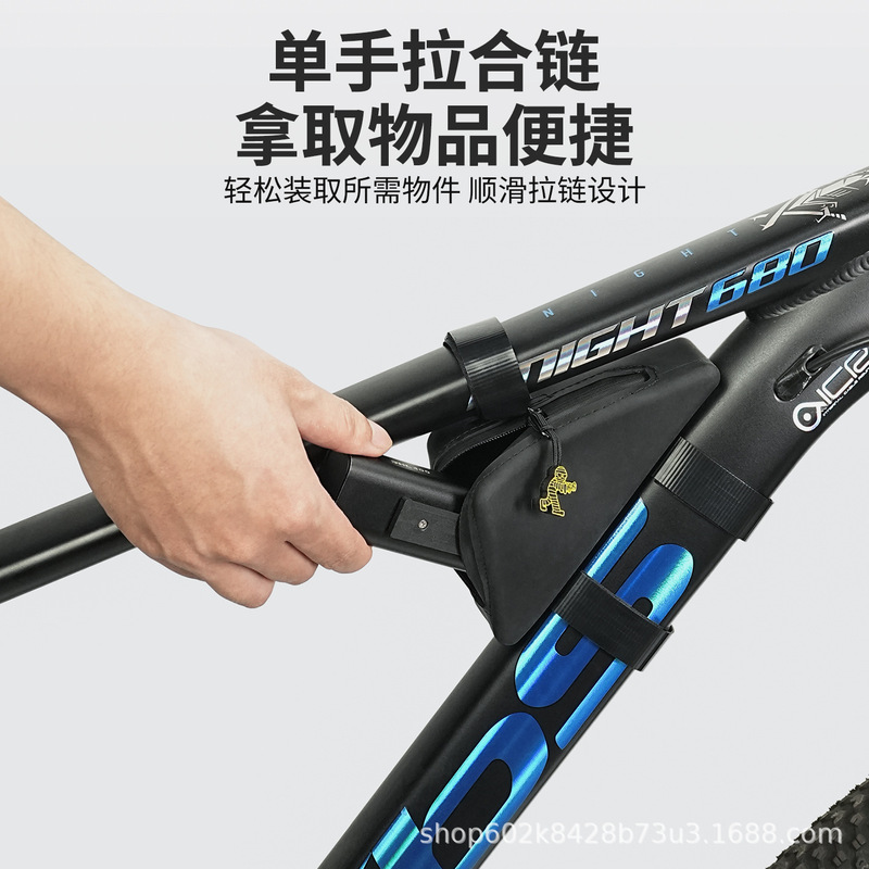 自転車バッグ三角バッグブロンプトンに適した折りたたみ自転車フロントバッグツールライディングバッグ収納|undefined