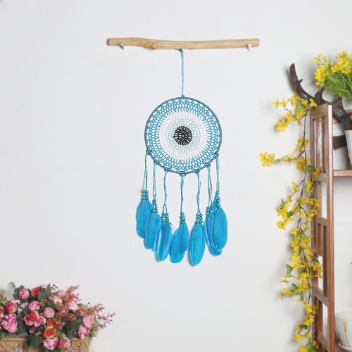 New dream catcher feather decoration pendant weaving craft feather jewelry cute girly style room decoration