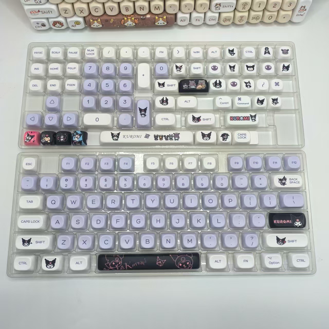 Kuromi keycaps Dye-sublimation process mechanical keyboard keycaps…