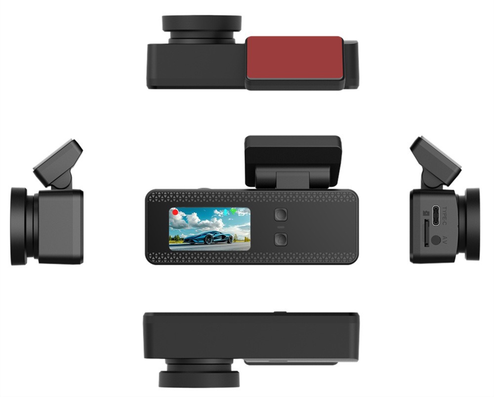 New Model 1.47-Inch 4K High-Definition Night Vision Wifi Connected Car Dash Cam with Dual Front and Rear Cameras