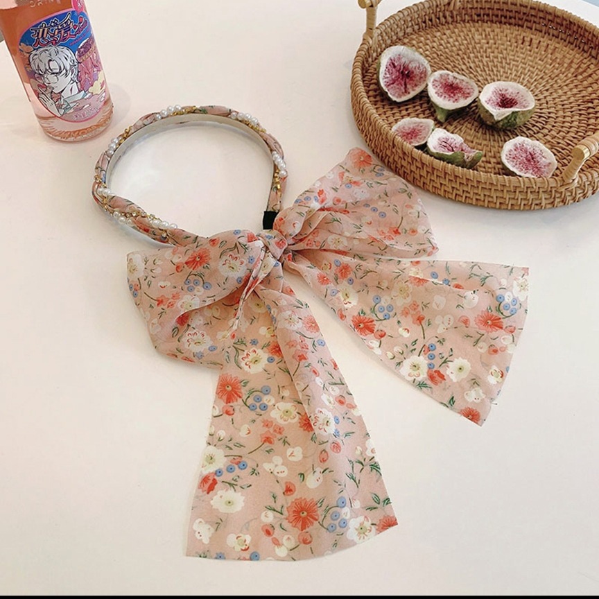 Xiangfei amantes de la tela accesorios para el cabello de alta apariencia de una sola pieza cinta de la diadema de perlas de Corea banda de pelo horquilla de hadas