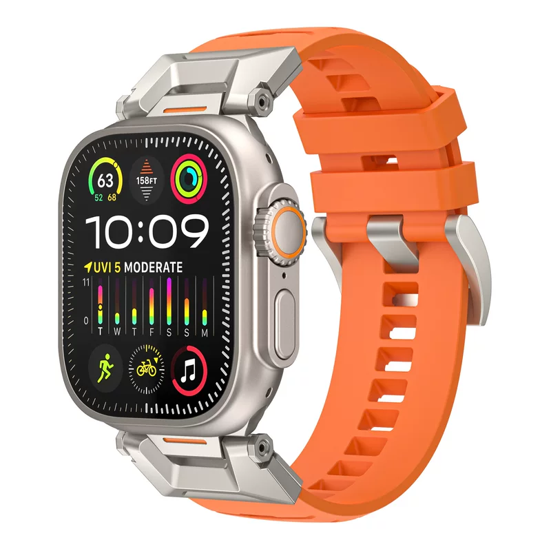 Подходит для ремешка Apple Watch 8-го поколения с фторкаучуковым ремешком и ремешка iWATCH9