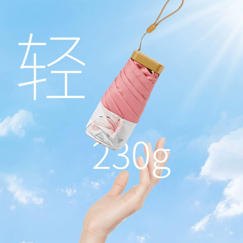 Cards solar-powered, fresh folding umbrella, new collection, sun protection