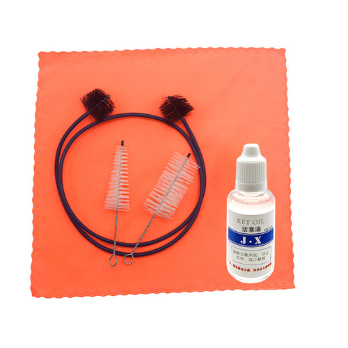 Trombone, French horn, B flat trumpet cleaning set, brass instrument care and maintenance supplies, tube paste, inner cavity cleaning