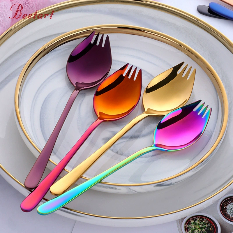 Цельная ложка из нержавеющей стали 304 Вилка с зубами, бытовой нож и вилка, ложка, трехкомпонентная цельная ложка из нержавеющей стали, цельная ложка Вилка с зубцами